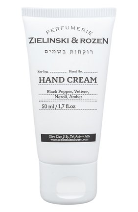 Крем для рук black pepper & amber, neroli (50ml) ZIELINSKI&ROZEN бесцветного цвета по цене 1520 руб., арт. 7290018419007 | Фото 1 Крем для рук black pepper & amber, neroli (50ml) ZIELINSKI&ROZEN бесцветного цвета, арт. 7290018419007 | Фото 1 (Назначение: Для рук; Тип продукта: Кремы)