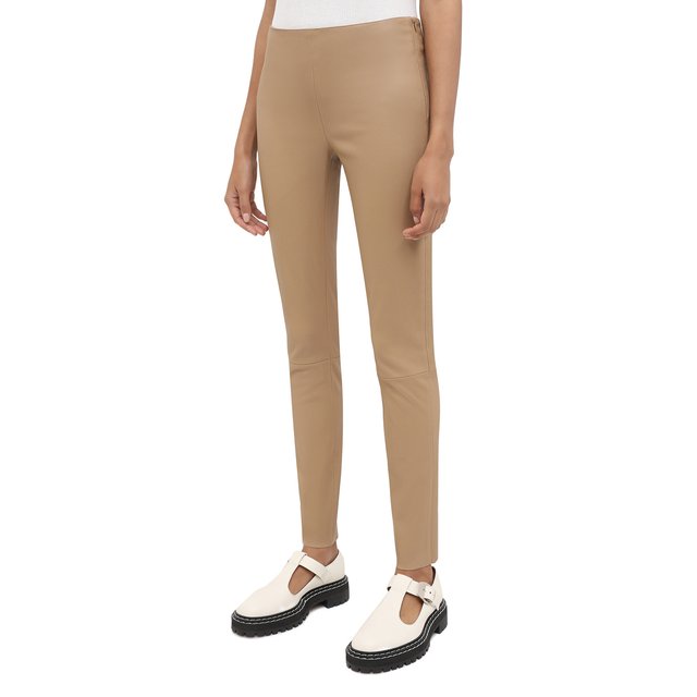 фото Кожаные леггинсы kiton