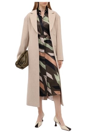 Женское шелковое платье KITON зеленого цвета по цене 164500 руб., арт. D50348K05T81 | Фото 2 Женское шелковое платье KITON зеленого цвета, арт. D50348K05T81 | Фото 2