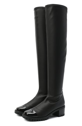 Женские комбинированный ботфорты GIUSEPPE ZANOTTI DESIGN черного цвета по цене 68150 руб., арт. I080002/001 | Фото 1 Женские комбинированный ботфорты GIUSEPPE ZANOTTI DESIGN черного цвета, арт. I080002/001 | Фото 1