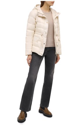 Женский пуховая куртка MICHAEL MICHAEL KORS белого цвета по цене 29950 руб., арт. MU02J6C7T3 | Фото 2 Женский пуховая куртка MICHAEL MICHAEL KORS белого цвета, арт. MU02J6C7T3 | Фото 2
