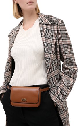 Женская поясная сумка mott MICHAEL MICHAEL KORS коричневого цвета по цене 10500 руб., арт. 30S8G0XN1L | Фото 2 Женская поясная сумка mott MICHAEL MICHAEL KORS коричневого цвета, арт. 30S8G0XN1L | Фото 2