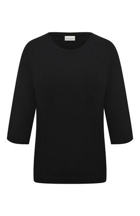 Женская хлопковая футболка DRIES VAN NOTEN черного цвета по цене 12950 руб., арт. 202-11123-1616 | Фото 1 Женская хлопковая футболка DRIES VAN NOTEN черного цвета, арт. 202-11123-1616 | Фото 1