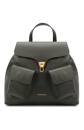 Женский рюкзак beat soft medium COCCINELLE зеленого цвета по цене 39200 руб., арт. E1 GF6 14 01 01 | Фото 1 Женский рюкзак beat soft medium COCCINELLE зеленого цвета, арт. E1 GF6 14 01 01 | Фото 1