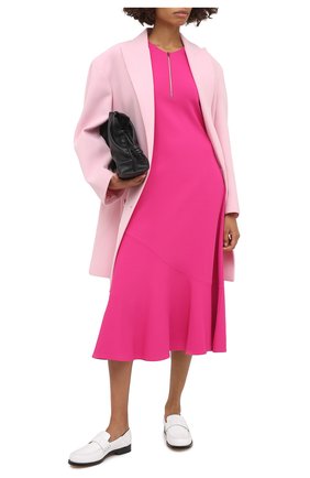 Женское платье из вискозы STELLA MCCARTNEY фуксия цвета по цене 117500 руб., арт. 601755/S2076 | Фото 2 Женское платье из вискозы STELLA MCCARTNEY фуксия цвета, арт. 601755/S2076 | Фото 2 (Рукава: Короткие; Длина Ж (юбки, платья, шорты): Миди; Женское Кросс-КТ: Платье-одежда; Случай: Повседневный; Материал внешний: Вискоза)
