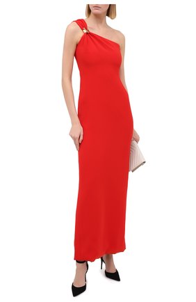 Женское шелковое платье VERSACE красного цвета по цене 227000 руб., арт. A87523/A217281 | Фото 2 Женское шелковое платье VERSACE красного цвета, арт. A87523/A217281 | Фото 2