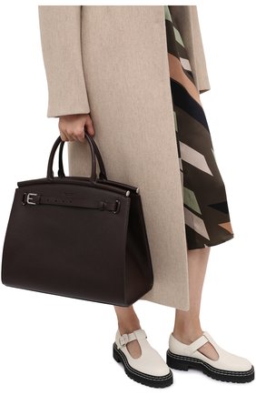 Женская сумка rl50 large RALPH LAUREN темно-коричневого цвета по цене 226500 руб., арт. 435825163 | Фото 2 Женская сумка rl50 large RALPH LAUREN темно-коричневого цвета, арт. 435825163 | Фото 2