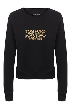 Женский хлопковый свитшот TOM FORD черного цвета по цене 541500 тенге, арт. FLJ007-FAX769 | Фото 1 Женский хлопковый свитшот TOM FORD черного цвета, арт. FLJ007-FAX769 | Фото 1 (Материал внешний: Хлопок; Рукава: Длинные; Женское Кросс-КТ: Свитшот-одежда; Длина (для топов): Стандартные; Региональные ограничения белый список (Axapta Mercury): RU)