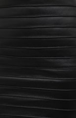 Женская кожаная юбка ALESSANDRA RICH черного цвета, арт. FAB2273-L3035 | Фото 6 (Длина Ж (юбки, платья, шорты): Мини; Женское Кросс-КТ: Юбка-одежда; Материал внешний: Натуральная кожа; Материал подклада: Вискоза)
