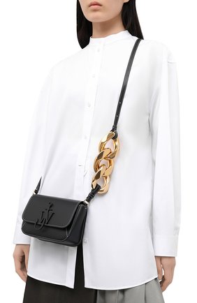 Женская сумка chain anchor JW ANDERSON черного цвета по цене 0 руб., арт. HB0285 LA0001 | Фото 2 Женская сумка chain anchor JW ANDERSON черного цвета, арт. HB0285 LA0001 | Фото 2 (Сумки-технические: Сумки через плечо; Материал: Натуральная кожа; Размер: mini; Ремень/цепочка: На ремешке)