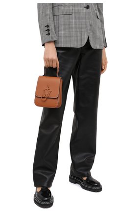 Женская сумка top handle anchor JW ANDERSON коричневого цвета по цене 0 руб., арт. HB0238 LA0001 | Фото 2 Женская сумка top handle anchor JW ANDERSON коричневого цвета, арт. HB0238 LA0001 | Фото 2 (Сумки-технические: Сумки через плечо, Сумки top-handle; Материал: Натуральная кожа; Размер: mini; Ремень/цепочка: На ремешке)