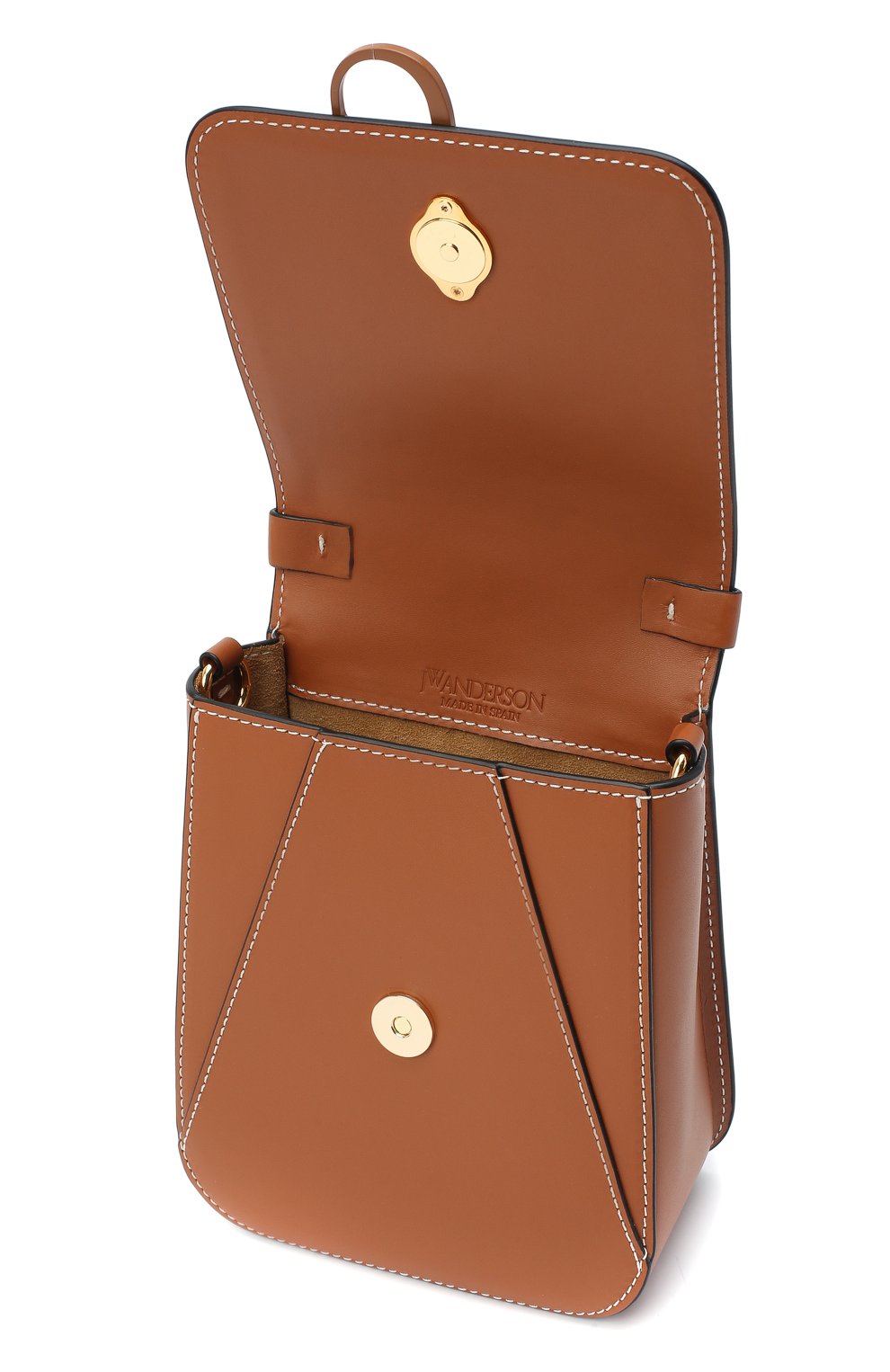 Женская сумка top handle anchor JW ANDERSON коричневого цвета по цене 0 руб., арт. HB0238 LA0001 | Фото 4 Женская сумка top handle anchor JW ANDERSON коричневого цвета, арт. HB0238 LA0001 | Фото 4 (Сумки-технические: Сумки через плечо, Сумки top-handle; Материал: Натуральная кожа; Размер: mini; Ремень/цепочка: На ремешке)