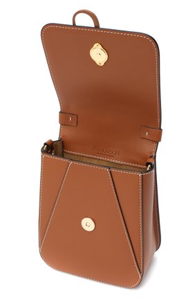 Женская сумка top handle anchor JW ANDERSON коричневого цвета по цене 0 руб., арт. HB0238 LA0001 | Фото 4 Женская сумка top handle anchor JW ANDERSON коричневого цвета, арт. HB0238 LA0001 | Фото 4 (Сумки-технические: Сумки через плечо, Сумки top-handle; Материал: Натуральная кожа; Размер: mini; Ремень/цепочка: На ремешке)