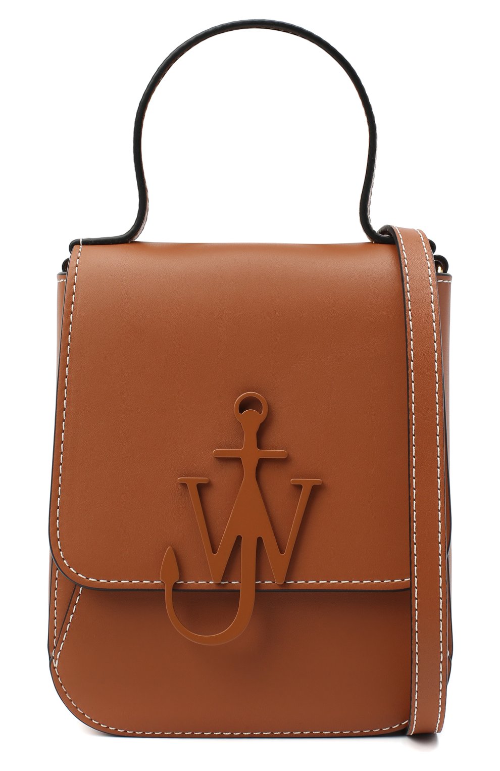 Женская сумка top handle anchor JW ANDERSON коричневого цвета по цене 0 руб., арт. HB0238 LA0001 | Фото 6 Женская сумка top handle anchor JW ANDERSON коричневого цвета, арт. HB0238 LA0001 | Фото 6 (Сумки-технические: Сумки через плечо, Сумки top-handle; Материал: Натуральная кожа; Размер: mini; Ремень/цепочка: На ремешке)