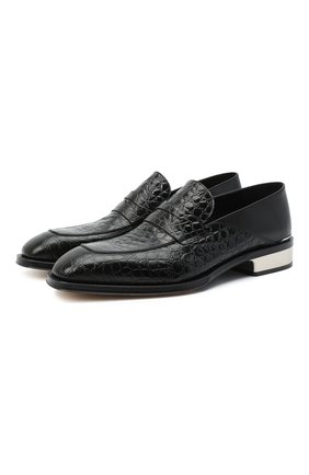 Мужские кожаные пенни-лоферы ALEXANDER MCQUEEN черного цвета по цене 57200 руб., арт. 627214/WHYE1 | Фото 1 Мужские кожаные пенни-лоферы ALEXANDER MCQUEEN черного цвета, арт. 627214/WHYE1 | Фото 1