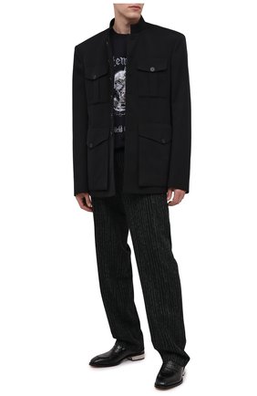 Мужские кожаные пенни-лоферы ALEXANDER MCQUEEN черного цвета по цене 57200 руб., арт. 627214/WHYE1 | Фото 2 Мужские кожаные пенни-лоферы ALEXANDER MCQUEEN черного цвета, арт. 627214/WHYE1 | Фото 2