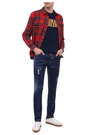 Мужские джинсы DSQUARED2 синего цвета по цене 39100 руб., арт. S71LB0789/S30342 | Фото 2 Мужские джинсы DSQUARED2 синего цвета, арт. S71LB0789/S30342 | Фото 2