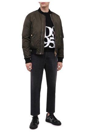 Мужской хлопковый свитшот DSQUARED2 черно-белого цвета по цене 29850 руб., арт. S71GU0418/S25042 | Фото 2 Мужской хлопковый свитшот DSQUARED2 черно-белого цвета, арт. S71GU0418/S25042 | Фото 2