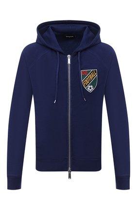 Мужская хлопковая толстовка DSQUARED2 темно-синего цвета по цене 49100 руб., арт. S74HG0100/S25030 | Фото 1 Мужская хлопковая толстовка DSQUARED2 темно-синего цвета, арт. S74HG0100/S25030 | Фото 1