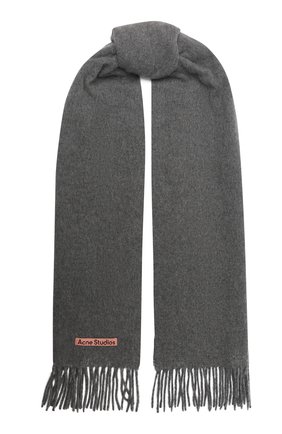 Мужской шерстяной шарф ACNE STUDIOS серого цвета по цене 11550 руб., арт. CA0086/M | Фото 1 Мужской шерстяной шарф ACNE STUDIOS серого цвета, арт. CA0086/M | Фото 1