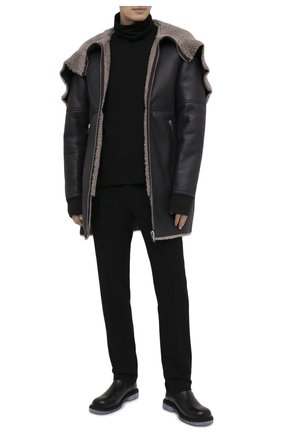 Мужская двусторонняя дубленка RICK OWENS черного цвета по цене 499500 руб., арт. RU20F3780/LSHC | Фото 2 Мужская двусторонняя дубленка RICK OWENS черного цвета, арт. RU20F3780/LSHC | Фото 2