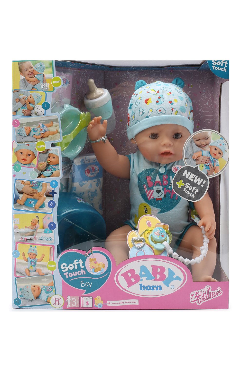 Игрушка Baby born Кукла-мальчик ZAPF CREATION детского разноцветного ...