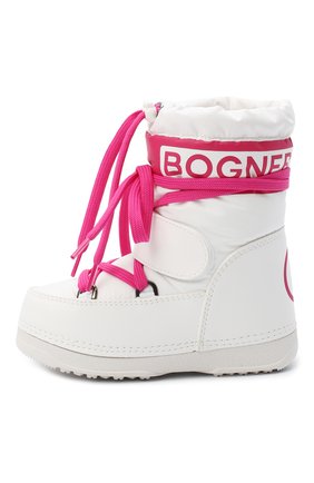 Детские сапоги BOGNER KIDS белого цвета по цене 18350 руб., арт. 403-7104/SESTRIERE JR. 3 | Фото 2 Детские сапоги BOGNER KIDS белого цвета, арт. 403-7104/SESTRIERE JR. 3 | Фото 2