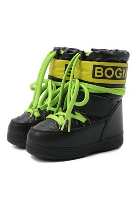 Детские сапоги BOGNER KIDS черного цвета по цене 18350 руб., арт. 403-7104/SESTRIERE JR. 3 | Фото 1 Детские сапоги BOGNER KIDS черного цвета, арт. 403-7104/SESTRIERE JR. 3 | Фото 1