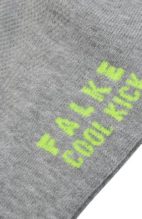Детские носки FALKE серого цвета, арт. 12286. | Фото 2 (Кросс-КТ: Носки; Материал: Текстиль, Синтетический материал)