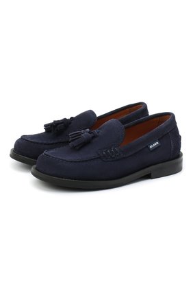 Детские замшевые лоферы ATLANTA MOCASSIN синего цвета по цене 10900 руб., арт. 9RG9ACR16KBUTT/28-34 | Фото 1 Детские замшевые лоферы ATLANTA MOCASSIN синего цвета, арт. 9RG9ACR16KBUTT/28-34 | Фото 1