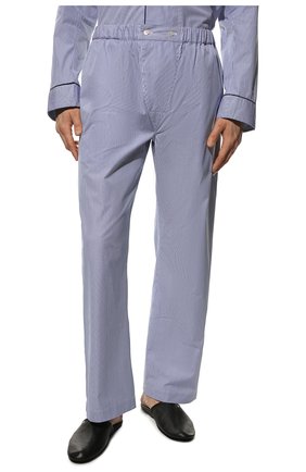 Мужская хлопковая пижама BRIONI синего цвета, арт. NBP30L/0905Q | Фото 5 (Рукава: Длинные; Длина (брюки, джинсы): Стандартные; Кросс-КТ: домашняя одежда; Длина (для топов): Стандартные; Региональные ограничения белый список (Axapta Mercury): RU; Материал внешний: Хлопок)