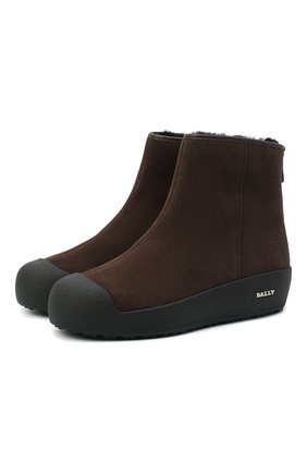 Мужские замшевые сапоги guard BALLY коричневого цвета по цене 38600 руб., арт. GUARD II M-NEW/11 | Фото 1 Мужские замшевые сапоги guard BALLY коричневого цвета, арт. GUARD II M-NEW/11 | Фото 1 (Подошва: Массивная; Мужское Кросс-КТ: зимние сапоги, Сапоги-обувь; Материал утеплителя: Натуральный мех; Материал внешний: Замша)