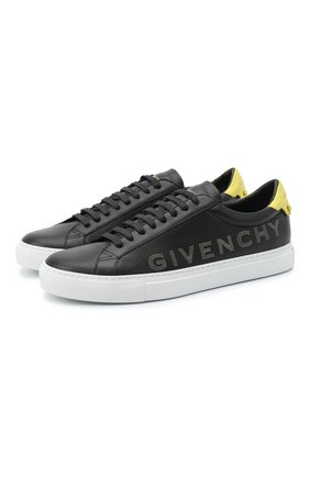 Мужские кожаные кеды GIVENCHY черного цвета по цене 52350 руб., арт. BH0002H0NX | Фото 1 Мужские кожаные кеды GIVENCHY черного цвета, арт. BH0002H0NX | Фото 1