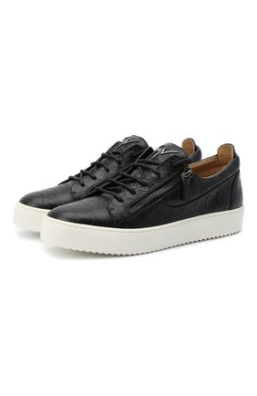 Мужские кожаные кеды frankie GIUSEPPE ZANOTTI DESIGN черного цвета по цене 48950 руб., арт. RU00010/008 | Фото 1 Мужские кожаные кеды frankie GIUSEPPE ZANOTTI DESIGN черного цвета, арт. RU00010/008 | Фото 1