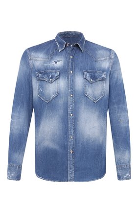 Мужская джинсовая рубашка PREMIUM MOOD DENIM SUPERIOR синего цвета по цене 19550 руб., арт. F21 512CM1/LE0 DENIM | Фото 1 Мужская джинсовая рубашка PREMIUM MOOD DENIM SUPERIOR синего цвета, арт. F21 512CM1/LE0 DENIM | Фото 1