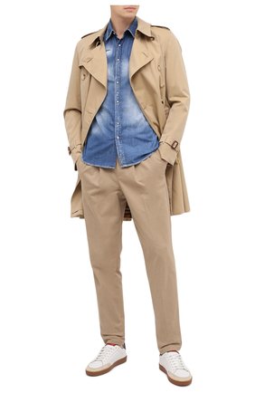Мужская джинсовая рубашка PREMIUM MOOD DENIM SUPERIOR синего цвета по цене 19550 руб., арт. F21 512CM1/LE0 DENIM | Фото 2 Мужская джинсовая рубашка PREMIUM MOOD DENIM SUPERIOR синего цвета, арт. F21 512CM1/LE0 DENIM | Фото 2