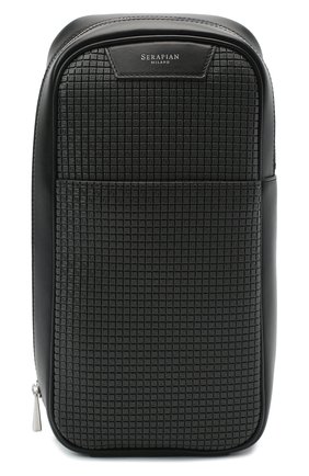 Мужской комбинированный рюкзак stepan SERAPIAN темно-серого цвета, арт. SSTEPMML7131M16A | Фото 1 (Ремень/цепочка: На ремешке, На плечо; Материал: Экокожа, Натуральная кожа; Размер: medium)