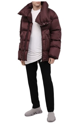 Мужская футболка из вискозы и шелка RICK OWENS белого цвета по цене 37500 руб., арт. RU20F3256/JS | Фото 2 Мужская футболка из вискозы и шелка RICK OWENS белого цвета, арт. RU20F3256/JS | Фото 2