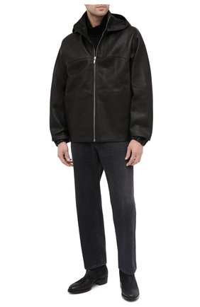 Мужская кожаная куртка RICK OWENS черного цвета по цене 187500 руб., арт. RU20F3763/LCW | Фото 2 Мужская кожаная куртка RICK OWENS черного цвета, арт. RU20F3763/LCW | Фото 2