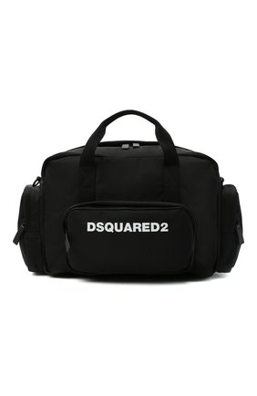 Мужская дорожная сумка DSQUARED2 черно-белого цвета по цене 41400 руб., арт. DFM0019 11702174 | Фото 1 Мужская дорожная сумка DSQUARED2 черно-белого цвета, арт. DFM0019 11702174 | Фото 1