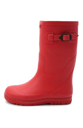 Детские резиновые сапоги AIGLE красного цвета по цене 3865 руб., арт. S03723/W00DYP0PFR2 | Фото 2 Детские резиновые сапоги AIGLE красного цвета, арт. S03723/W00DYP0PFR2 | Фото 2