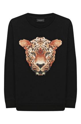 Детский хлопковый свитшот MARCELO BURLON KIDS OF MILAN черного цвета по цене 11150 руб., арт. 20I/B/MB/2001/0020/2-6Y | Фото 1 Детский хлопковый свитшот MARCELO BURLON KIDS OF MILAN черного цвета, арт. 20I/B/MB/2001/0020/2-6Y | Фото 1