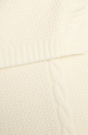 Детского шерстяное одеяло BABY T белого цвета, арт. 20AI032C0 | Фото 2 (Материал: Шерсть, Текстиль)