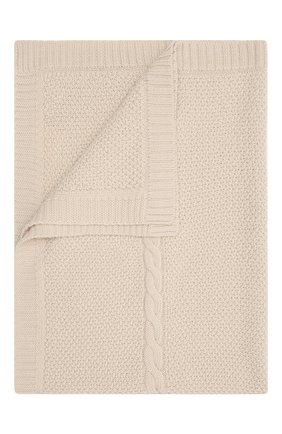 Детского шерстяное одеяло BABY T бежевого цвета, арт. 20AI032C0 | Фото 1 (Материал: Шерсть, Текстиль)