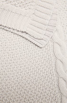 Детского шерстяное одеяло BABY T серого цвета, арт. 20AI032C0 | Фото 2 (Материал: Шерсть, Текстиль)
