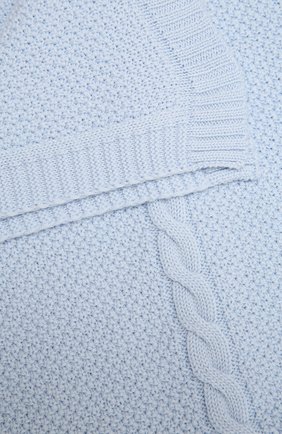 Детского шерстяное одеяло BABY T голубого цвета по цене 11350 руб., арт. 20AI032C0 | Фото 2 Детского шерстяное одеяло BABY T голубого цвета, арт. 20AI032C0 | Фото 2