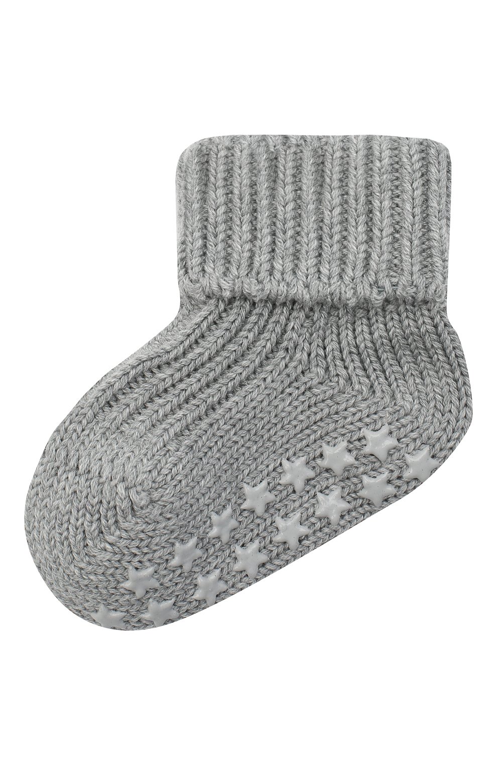 Детские хлопковые носки FALKE серого цвета, арт. 10603. | Фото 1 (Материал: Текстиль, Хлопок)