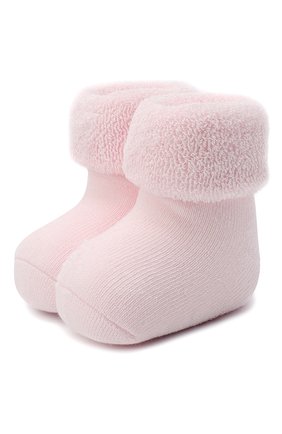 Детские хлопковые носки FALKE светло-розового цвета, арт. 10612. | Фото 1 (Материал: Текстиль, Хлопок)
