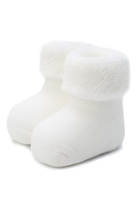 Детские хлопковые носки FALKE белого цвета, арт. 10612. | Фото 1 (Материал: Хлопок, Текстиль)