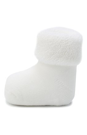 Детские хлопковые носки FALKE белого цвета, арт. 10612. | Фото 2 (Материал: Хлопок, Текстиль)